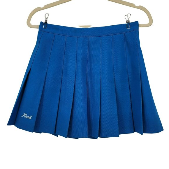 Head Dresses & Skirts - Vintage HEAD Pleated Blue Short Tennis Skirt Womens 8